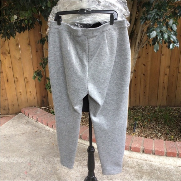 StJohn BNWT Grey Melange Zipper Ankle Pants (Size 16) $695+ MADE IN USA! - Picture 8 of 13